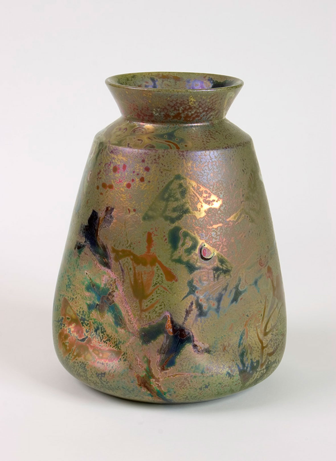 Massier and Levy Iridescent Vase